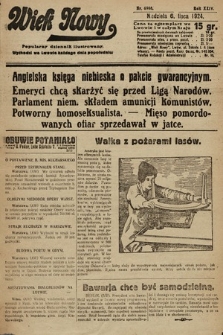 Wiek Nowy : popularny dziennik ilustrowany. 1924, nr 6908