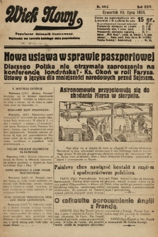 Wiek Nowy : popularny dziennik ilustrowany. 1924, nr 6911