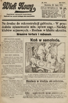 Wiek Nowy : popularny dziennik ilustrowany. 1924, nr 6920
