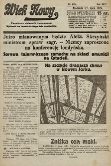 Wiek Nowy : popularny dziennik ilustrowany. 1924, nr 6926