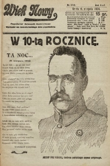 Wiek Nowy : popularny dziennik ilustrowany. 1924, nr 6934