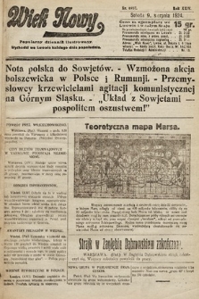 Wiek Nowy : popularny dziennik ilustrowany. 1924, nr 6937