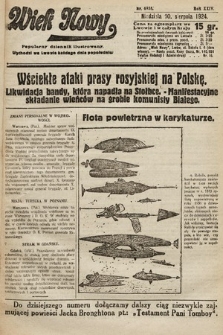 Wiek Nowy : popularny dziennik ilustrowany. 1924, nr 6938