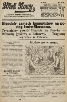 Wiek Nowy : popularny dziennik ilustrowany. 1924, nr 6945