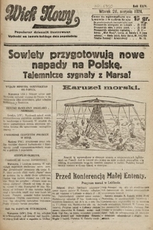 Wiek Nowy : popularny dziennik ilustrowany. 1924, nr 6950