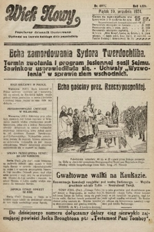 Wiek Nowy : popularny dziennik ilustrowany. 1924, nr 6971