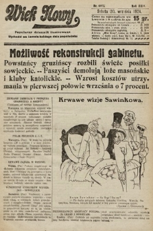 Wiek Nowy : popularny dziennik ilustrowany. 1924, nr 6972