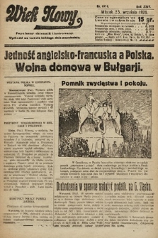 Wiek Nowy : popularny dziennik ilustrowany. 1924, nr 6974