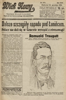 Wiek Nowy : popularny dziennik ilustrowany. 1924, nr 6979