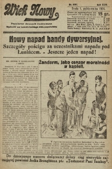 Wiek Nowy : popularny dziennik ilustrowany. 1924, nr 6981