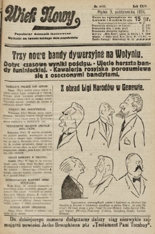 Wiek Nowy : popularny dziennik ilustrowany. 1924, nr 6983