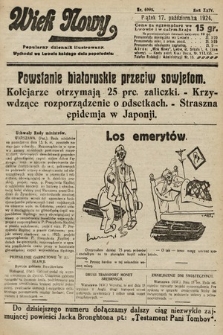 Wiek Nowy : popularny dziennik ilustrowany. 1924, nr 6995