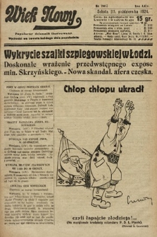 Wiek Nowy : popularny dziennik ilustrowany. 1924, nr 7002