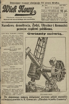 Wiek Nowy : popularny dziennik ilustrowany. 1924, nr 7008