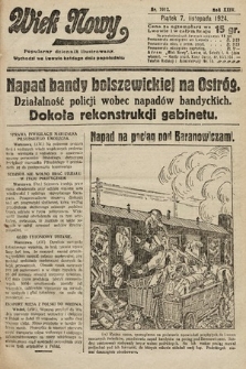 Wiek Nowy : popularny dziennik ilustrowany. 1924, nr 7012