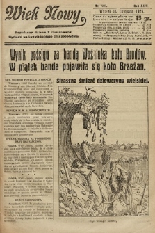 Wiek Nowy : popularny dziennik ilustrowany. 1924, nr 7015