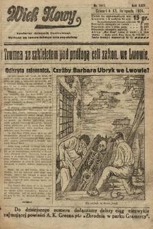 Wiek Nowy : popularny dziennik ilustrowany. 1924, nr 7017