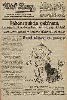 Wiek Nowy : popularny dziennik ilustrowany. 1924, nr 7020