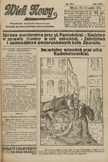 Wiek Nowy : popularny dziennik ilustrowany. 1924, nr 7021