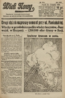 Wiek Nowy : popularny dziennik ilustrowany. 1924, nr 7024