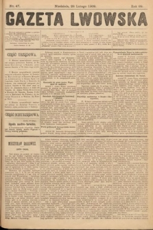 Gazeta Lwowska. 1909, nr 47