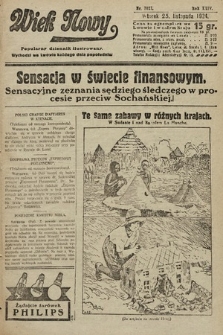 Wiek Nowy : popularny dziennik ilustrowany. 1924, nr 7027