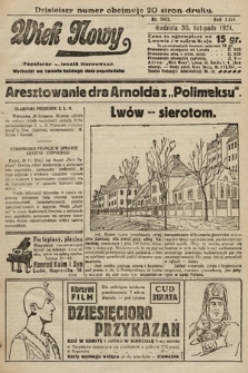 Wiek Nowy : popularny dziennik ilustrowany. 1924, nr 7032