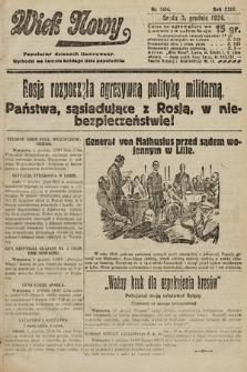 Wiek Nowy : popularny dziennik ilustrowany. 1924, nr 7034