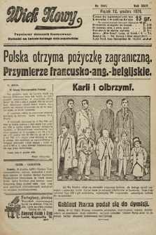 Wiek Nowy : popularny dziennik ilustrowany. 1924, nr 7041