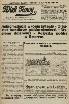 Wiek Nowy : popularny dziennik ilustrowany. 1925, nr 7058