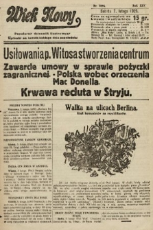 Wiek Nowy : popularny dziennik ilustrowany. 1925, nr 7086