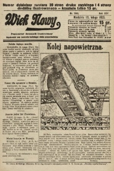 Wiek Nowy : popularny dziennik ilustrowany. 1925, nr 7093