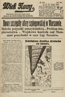 Wiek Nowy : popularny dziennik ilustrowany. 1925, nr 7095