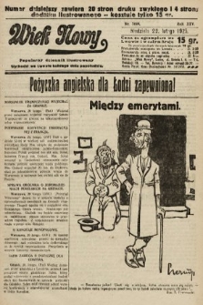 Wiek Nowy : popularny dziennik ilustrowany. 1925, nr 7099