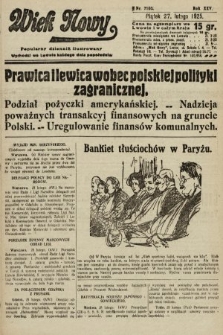 Wiek Nowy : popularny dziennik ilustrowany. 1925, nr 7103