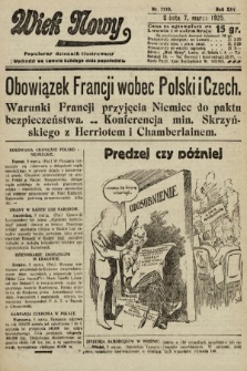 Wiek Nowy : popularny dziennik ilustrowany. 1925, nr 7110