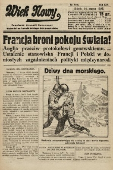 Wiek Nowy : popularny dziennik ilustrowany. 1925, nr 7116