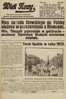 Wiek Nowy : popularny dziennik ilustrowany. 1925, nr 7122