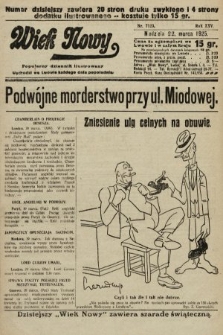 Wiek Nowy : popularny dziennik ilustrowany. 1925, nr 7123