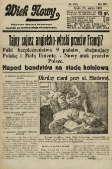 Wiek Nowy : popularny dziennik ilustrowany. 1925, nr 7125