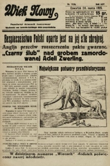 Wiek Nowy : popularny dziennik ilustrowany. 1925, nr 7126