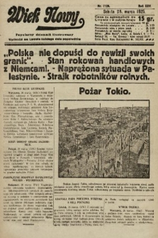 Wiek Nowy : popularny dziennik ilustrowany. 1925, nr 7128