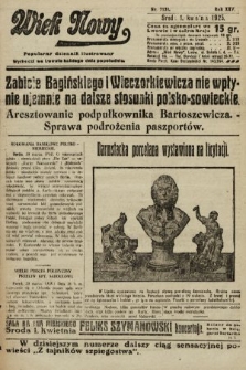 Wiek Nowy : popularny dziennik ilustrowany. 1925, nr 7131