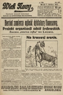 Wiek Nowy : popularny dziennik ilustrowany. 1925, nr 7136