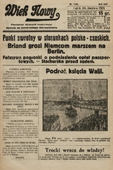 Wiek Nowy : popularny dziennik ilustrowany. 1925, nr 7150