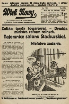 Wiek Nowy : popularny dziennik ilustrowany. 1925, nr 7152