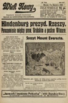 Wiek Nowy : popularny dziennik ilustrowany. 1925, nr 7153