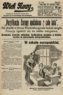 Wiek Nowy : popularny dziennik ilustrowany. 1925, nr 7155