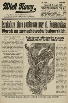 Wiek Nowy : popularny dziennik ilustrowany. 1925, nr 7160