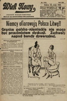 Wiek Nowy : popularny dziennik ilustrowany. 1925, nr 7173
